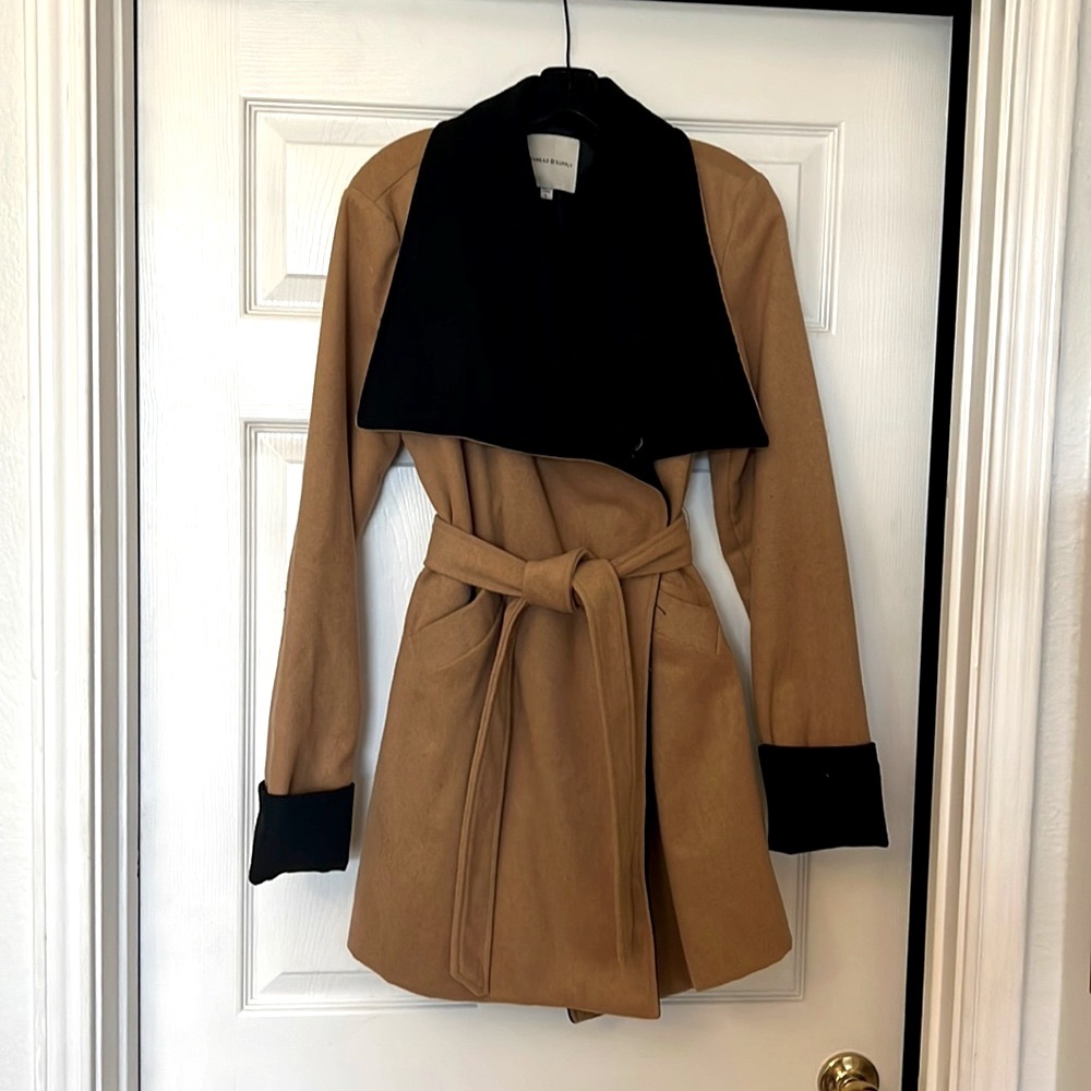 Brown Overlap winter jacket